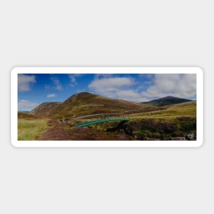 Panorama of Glen Shee in Perthshire, Scotland Sticker